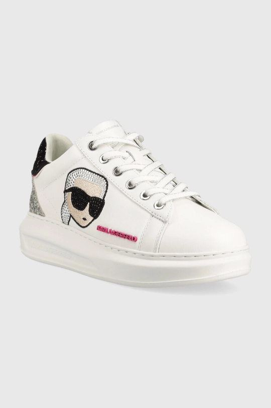 Karl Lagerfeld sneakersy skórzane KAPRI KC biały