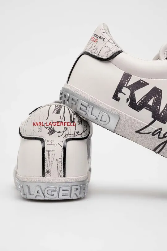 Karl Lagerfeld sneakersy skórzane SKOOL Cholewka: Skóra naturalna, Wnętrze: Materiał syntetyczny, Podeszwa: Materiał syntetyczny