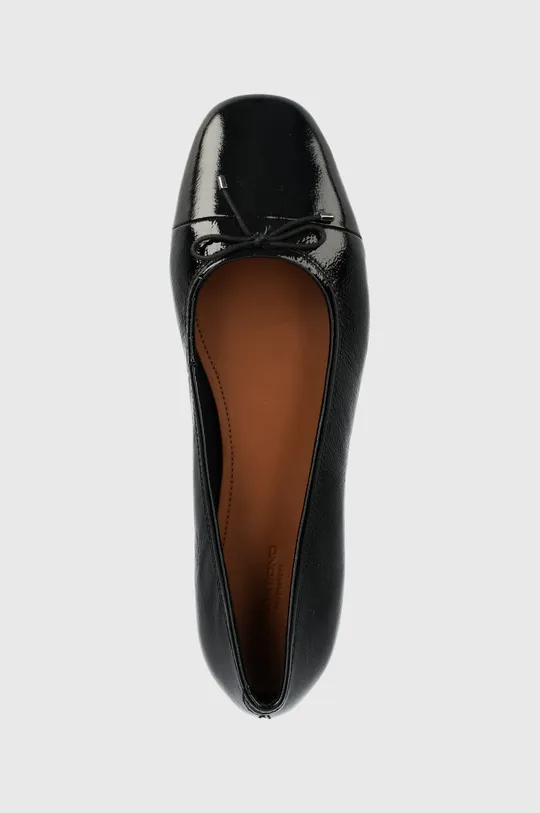 fekete Vagabond Shoemakers bőr balerina cipő JOLIN