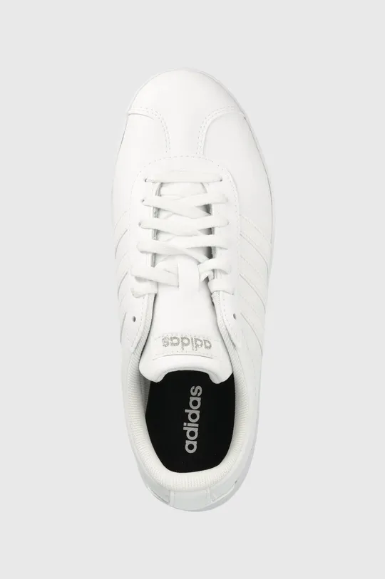 biały adidas sneakersy skórzane COURT