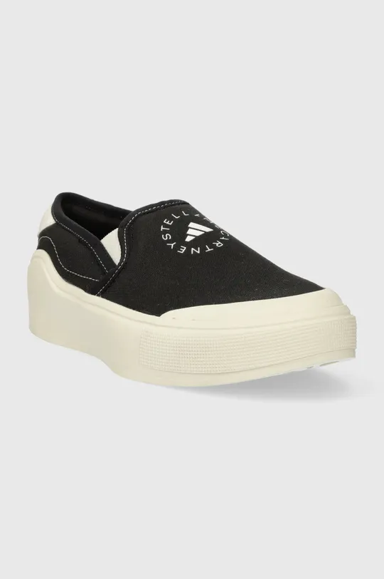 Πάνινα παπούτσια adidas by Stella McCartney aSMC Court Slip On aSMC Court Slip On μαύρο