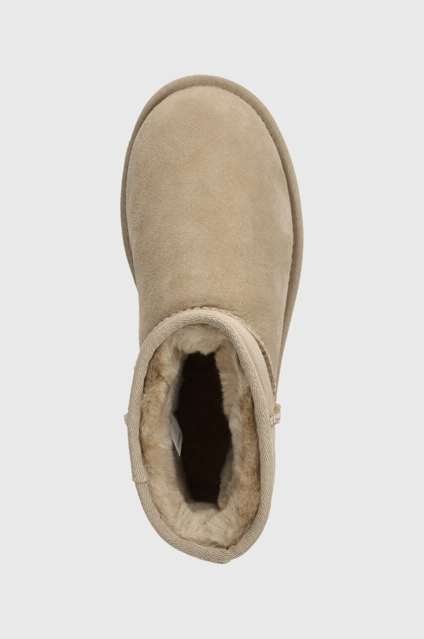 UGG suede snow boots Classic Mini II beige color 1016222 at PRM US