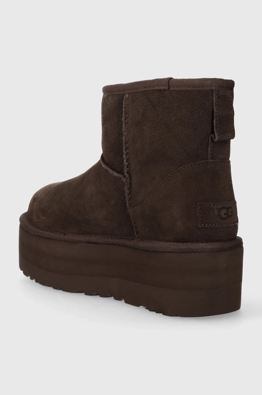 UGG velúr hócipő Classic Mini Platform Szár: szarvasbőr Belseje: textil Talp: szintetikus anyag