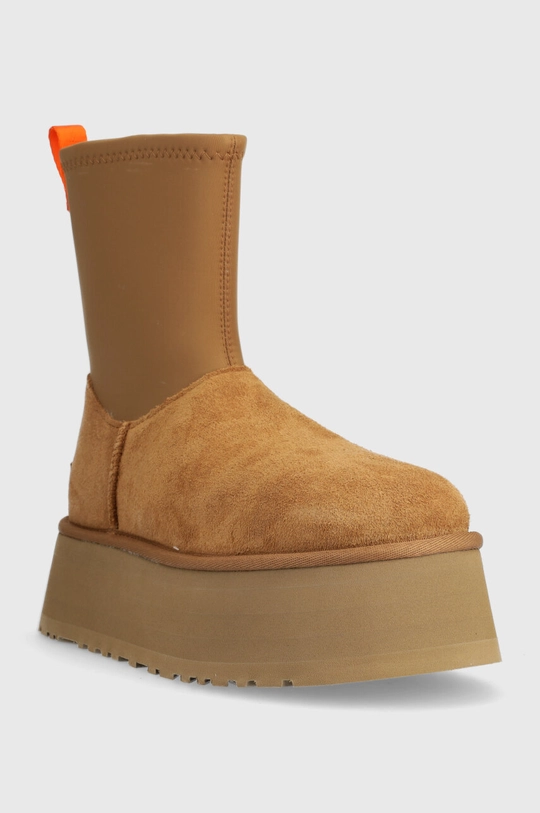 Μπότες χιονιού UGG Classic Dipper καφέ