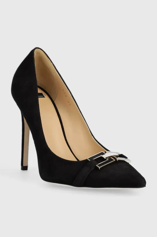 Elisabetta Franchi velúr magassarkú cipő fekete