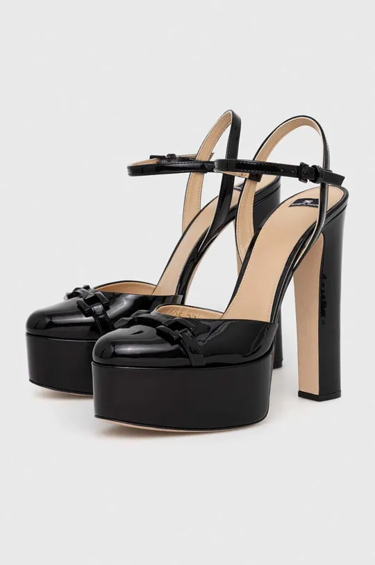 Шкіряні туфлі Elisabetta Franchi чорний
