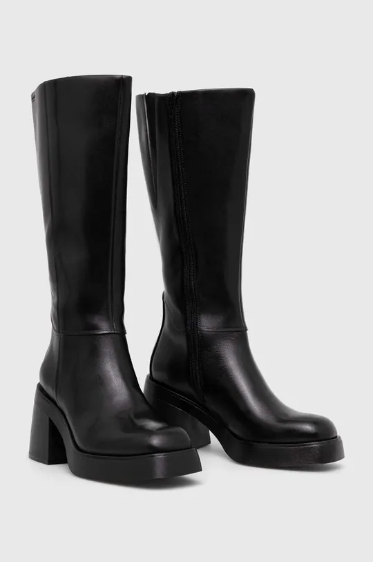 Usnjeni elegantni škornji Vagabond Shoemakers BROOKE črna