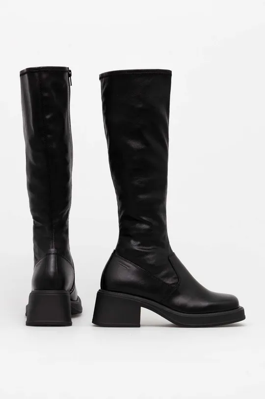 Elegantni škornji Vagabond Shoemakers DORAH Zunanjost: Sintetični material, Naravno usnje Notranjost: Tekstilni material, Naravno usnje Podplat: Sintetični material