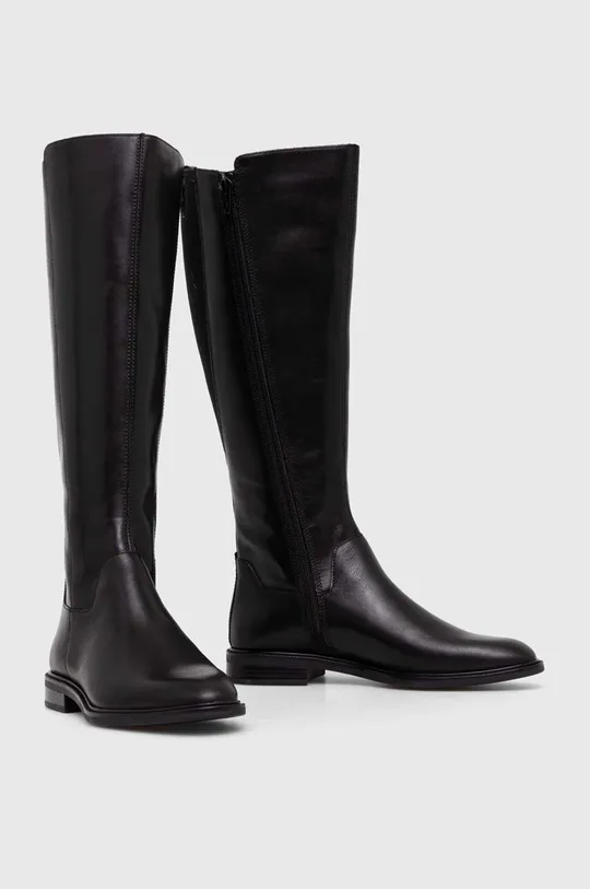 Usnjeni elegantni škornji Vagabond Shoemakers FRANCES 2.0 črna