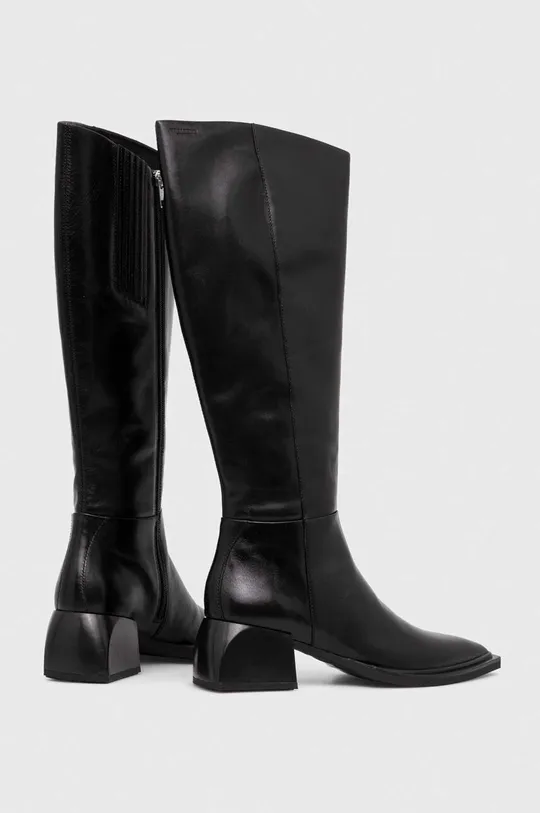 Usnjeni elegantni škornji Vagabond Shoemakers VIVIAN Zunanjost: Naravno usnje Notranjost: Tekstilni material, Naravno usnje Podplat: Sintetični material