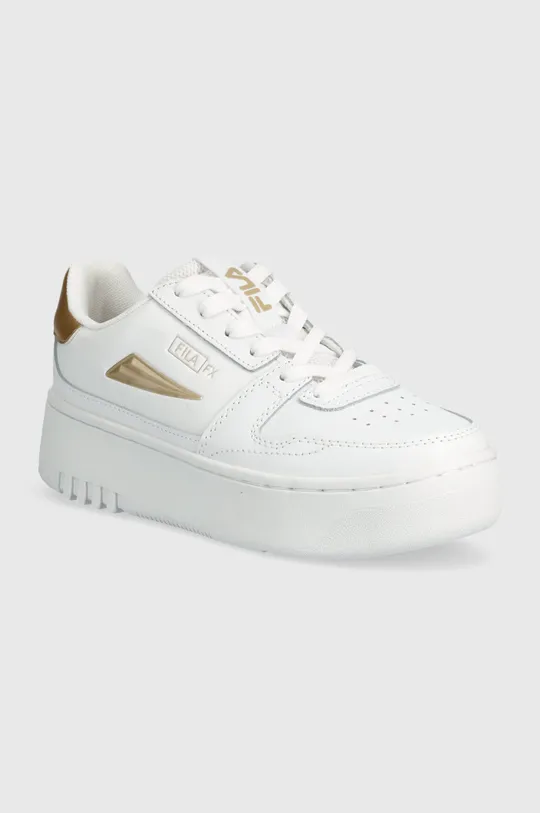 λευκό Δερμάτινα αθλητικά παπούτσια Fila FXVENTUNO PLATFORM Γυναικεία