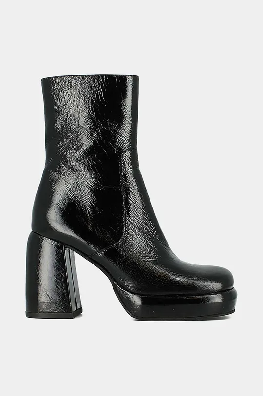 μαύρο Δερμάτινες μπότες Jonak DENA CUIR BRILLANT Γυναικεία