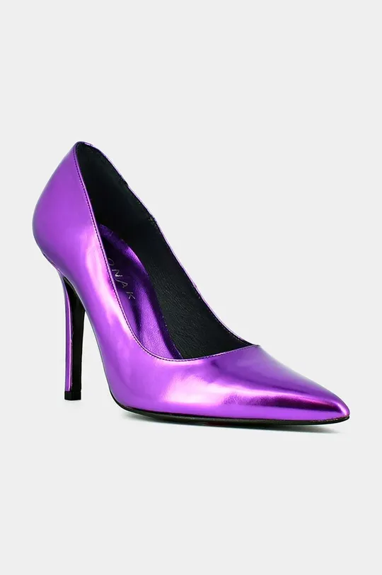 Кожаные туфли Jonak DINERA CUIR METALLISE фиолетовой