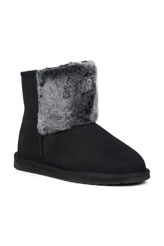 Čizme za snijeg od brušene kože Emu Australia Atkinson Frost crna