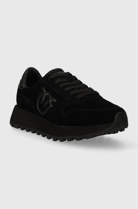 Σουέτ αθλητικά παπούτσια Pinko Los Angeles μαύρο
