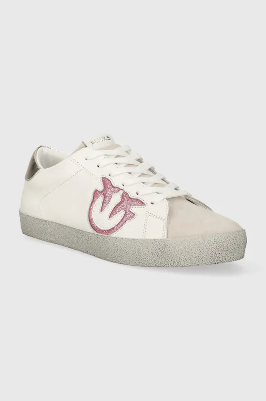 Δερμάτινα αθλητικά παπούτσια Pinko Seattle λευκό