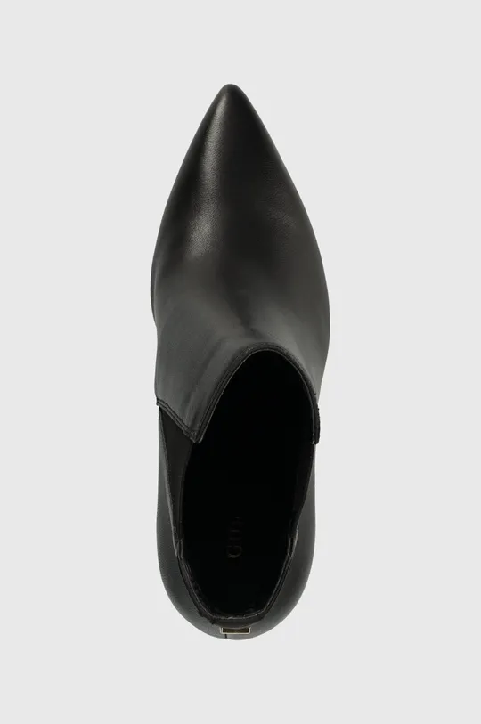 μαύρο Δερμάτινες μπότες τσέλσι Guess AVISH