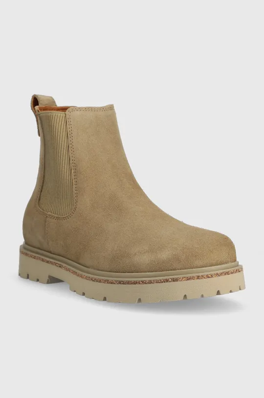 Birkenstock suede chelsea boots Highwood beige