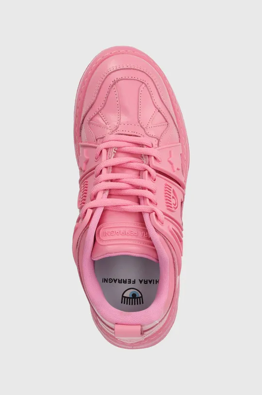 rózsaszín Chiara Ferragni bőr sportcipő