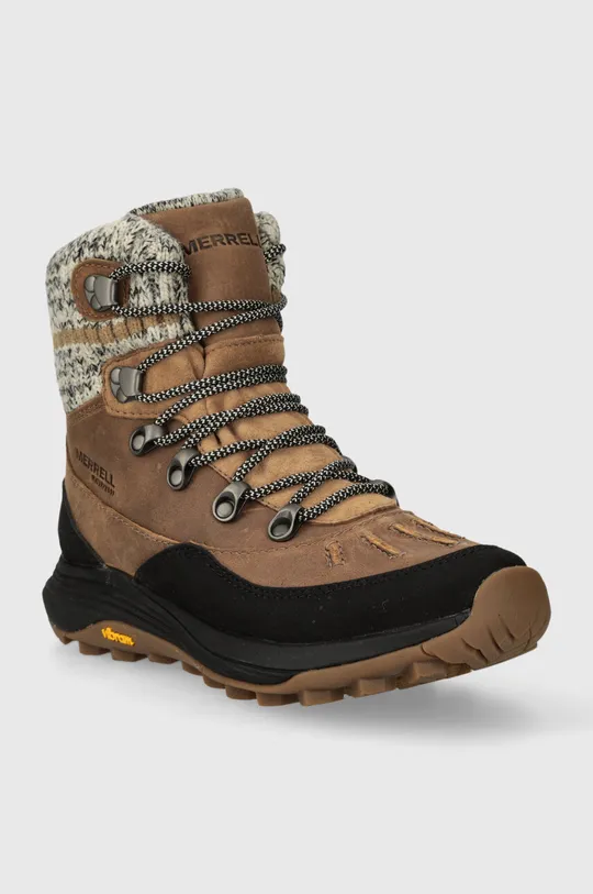Topánky Merrell Siren 4 Thermo Mid Zip WP hnedá