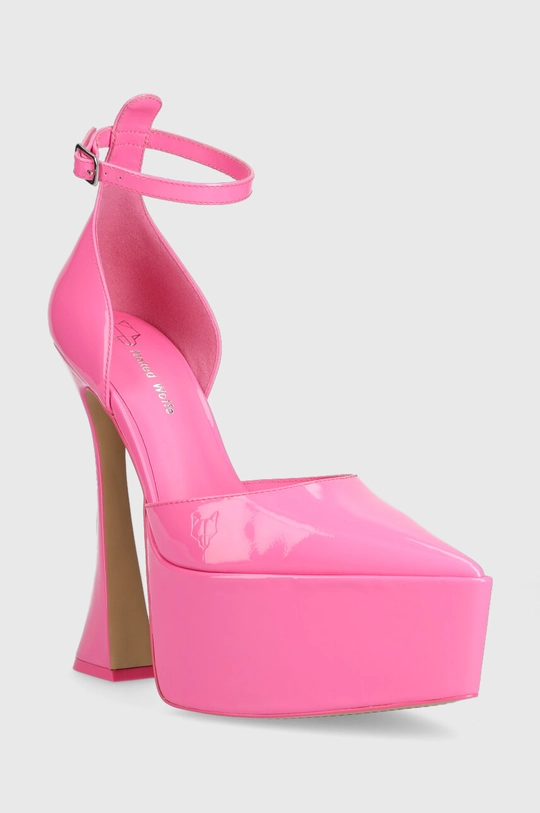 Naked Wolfe stilettos de piele Daria Daria.Hot.Pink roz AW23