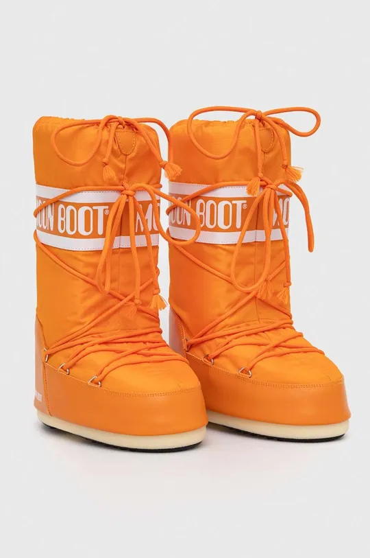 Зимові чоботи Moon Boot ICON NYLON помаранчевий
