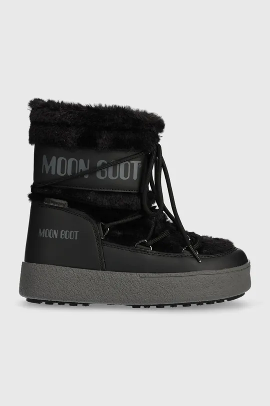 crna Čizme za snijeg Moon Boot LTRACK FAUX FUR WP Ženski