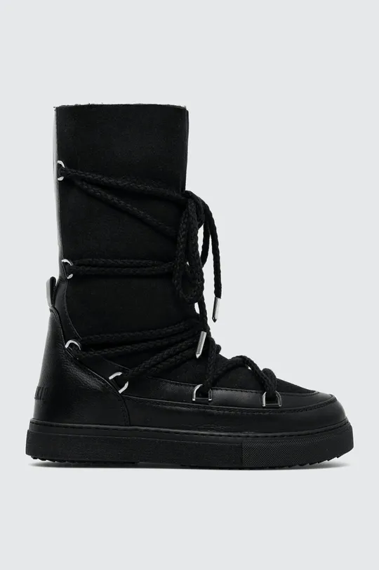 crna Kožne čizme za snijeg Inuikii Classic High Laced Ženski