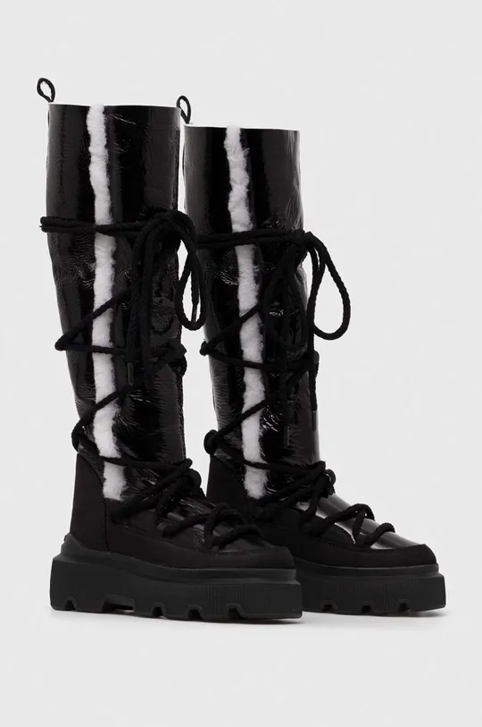 Δερμάτινες μπότες χιονιού Inuikii Endurance Cozy High μαύρο