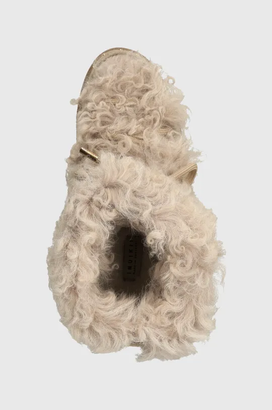 beżowy Inuikii śniegowce skórzane Long Curly