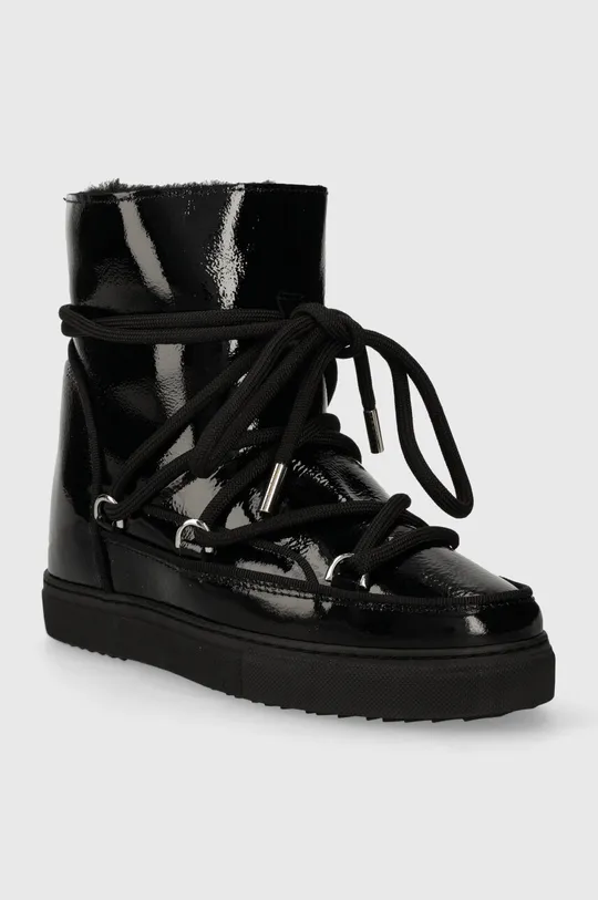 Kožne cipele za snijeg Inuikii Full Leather Naplack Wedge crna