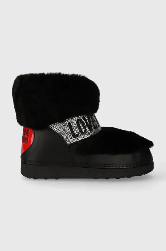 czarny Love Moschino śniegowce SKIBOOT20 Damski