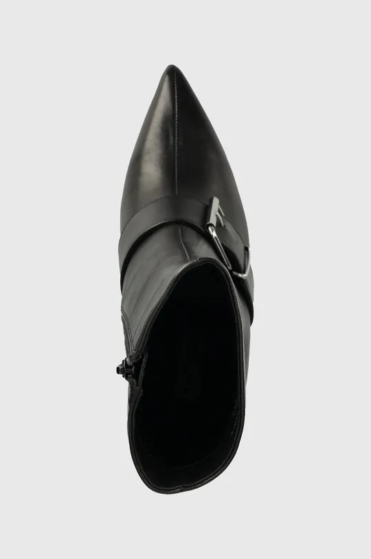 μαύρο Δερμάτινες μπότες Steve Madden Banter