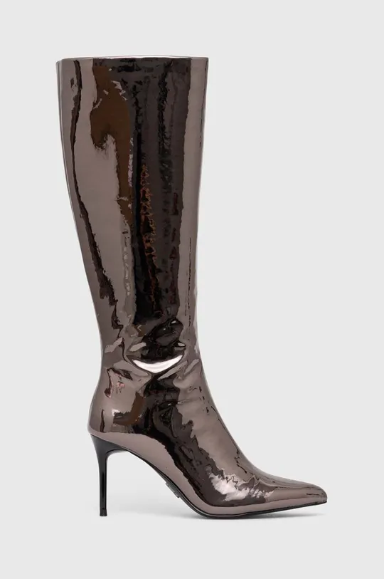 srebrna Elegantni škornji Steve Madden Lovable Ženski