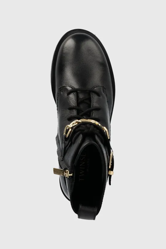 чорний Шкіряні черевики Twinset