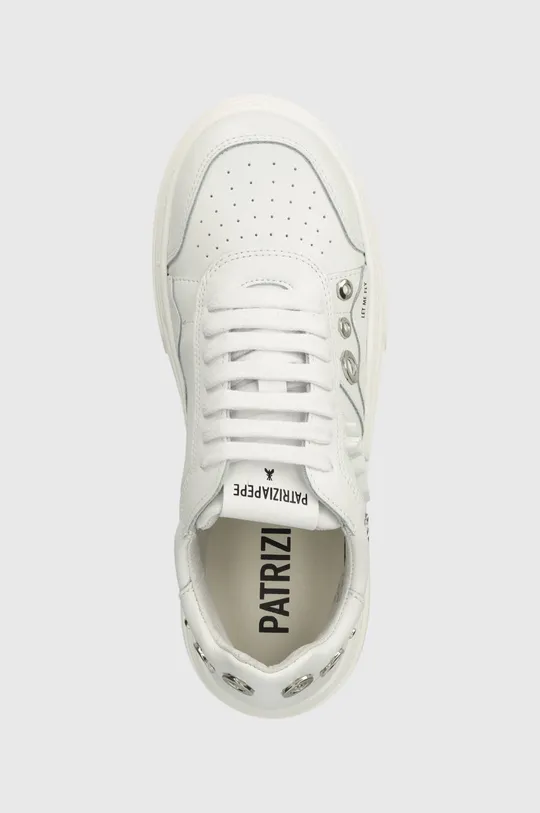 λευκό Δερμάτινα αθλητικά παπούτσια Patrizia Pepe