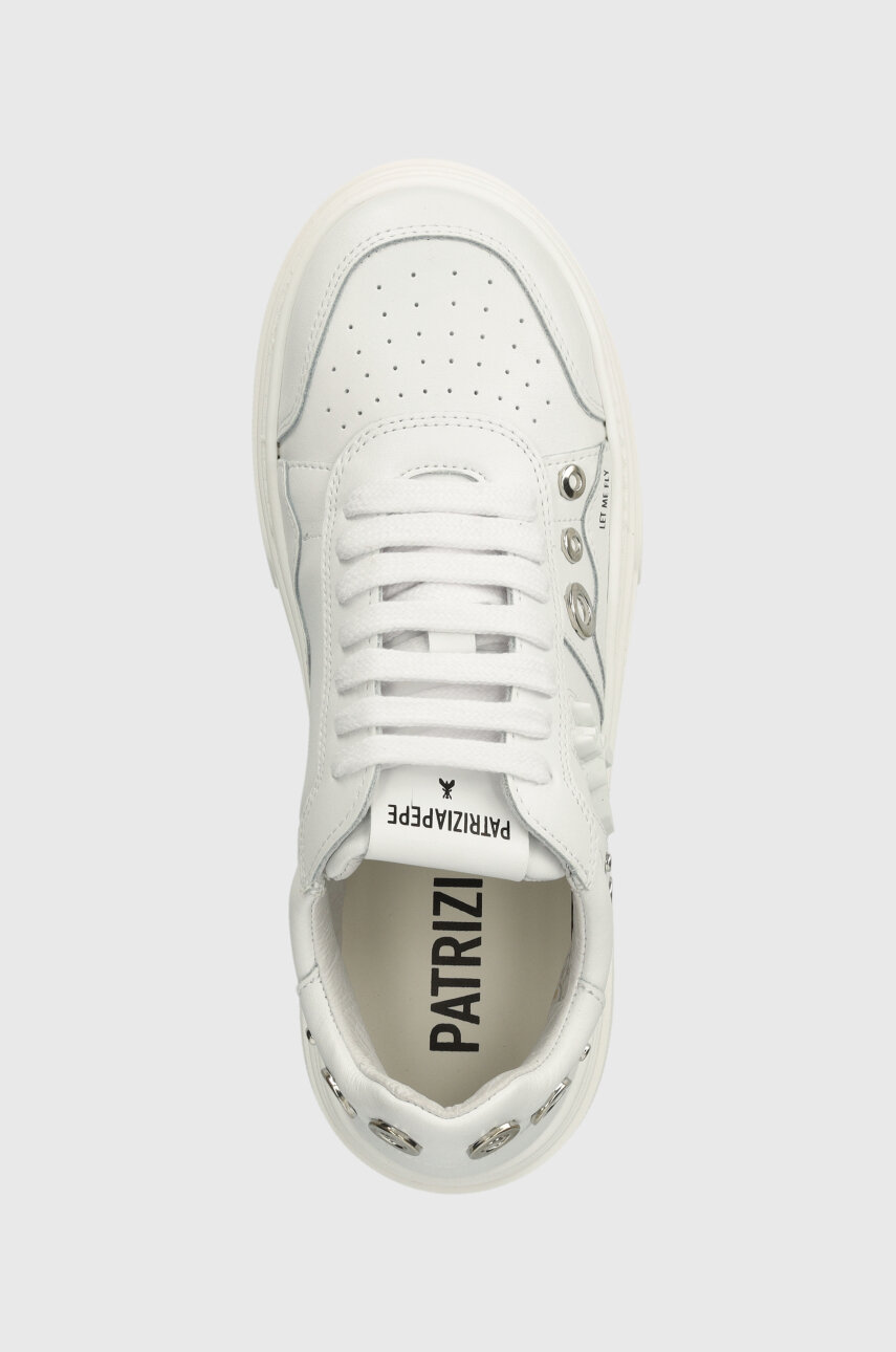 Кожаные кроссовки Patrizia Pepe цвет белый 2Z0082 L084 W101 | ANSWEAR.ua