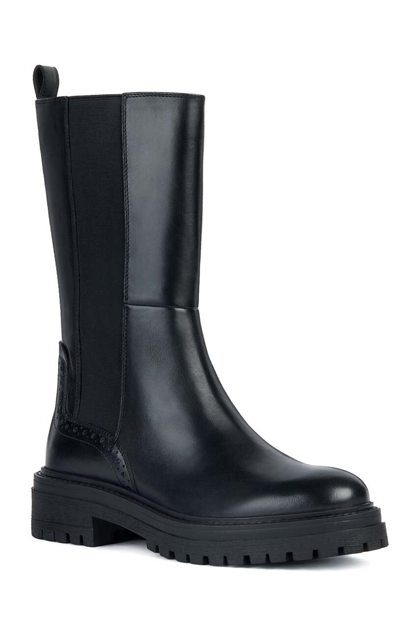 Bottines Geox Iridea F - Cuir Femme Avec Semelle Respirante - Talon 4.5cm