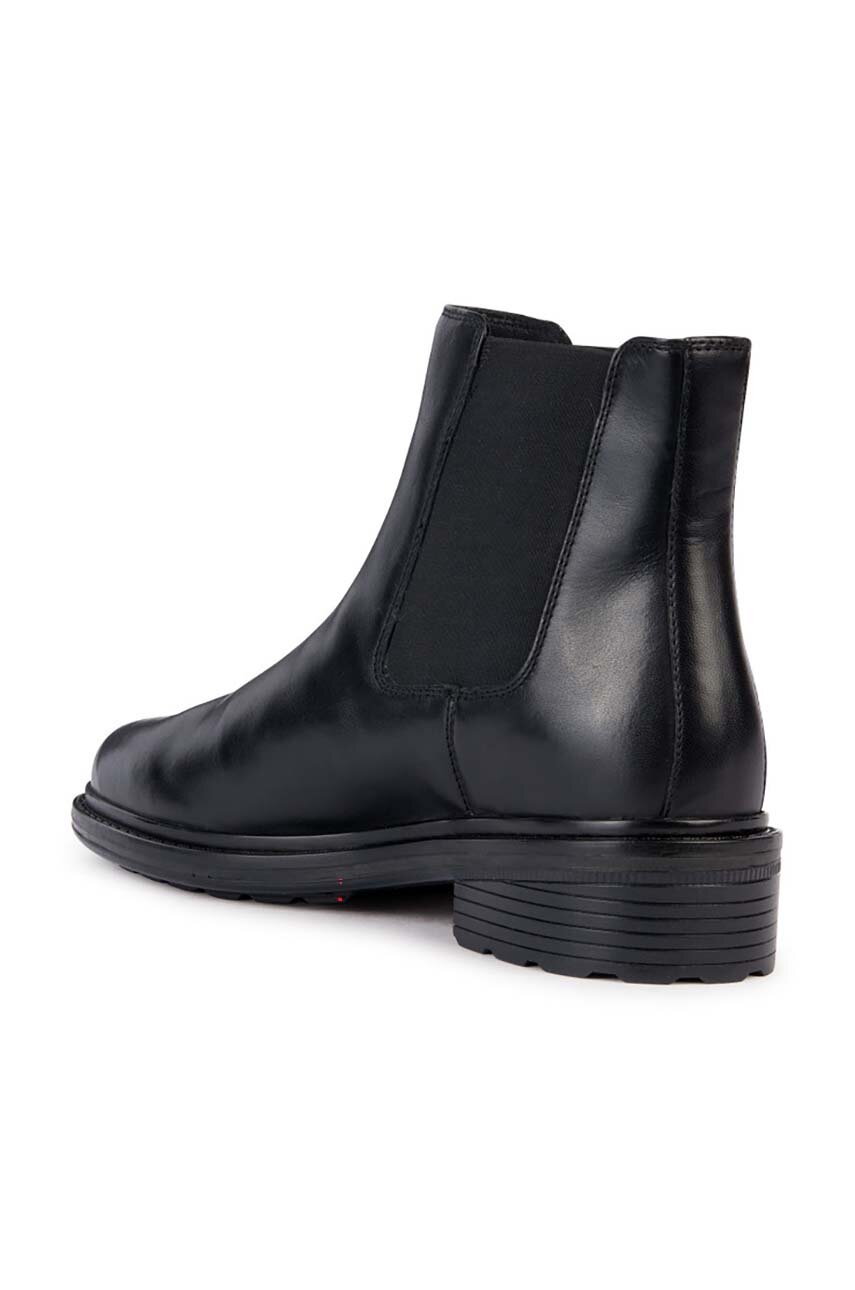 Geox Walk Pleasure D36TGE - Stivali Bassi Donna In Pelle Nera, Modello Comfort - 2