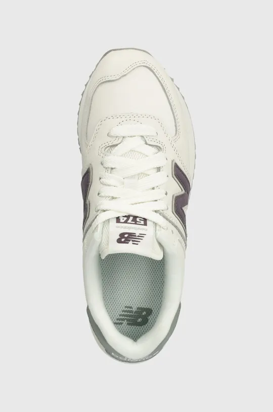 white New Balance leather sneakers WL574ZFG