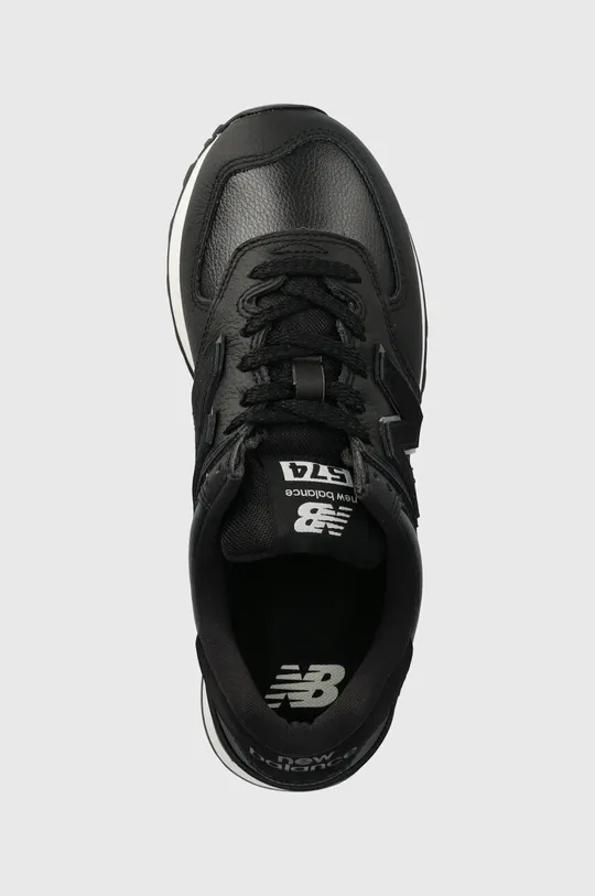 black New Balance leather sneakers WL574IB2