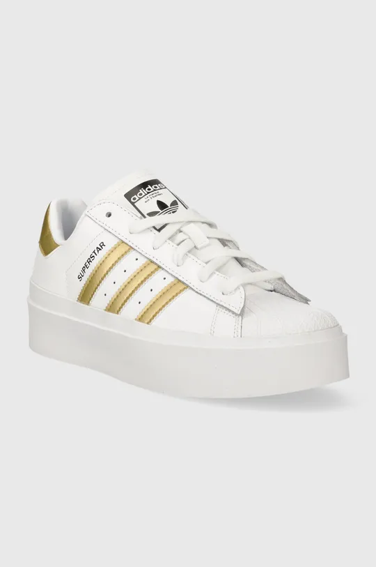 Δερμάτινα αθλητικά παπούτσια adidas Originals Superstar Bonega λευκό