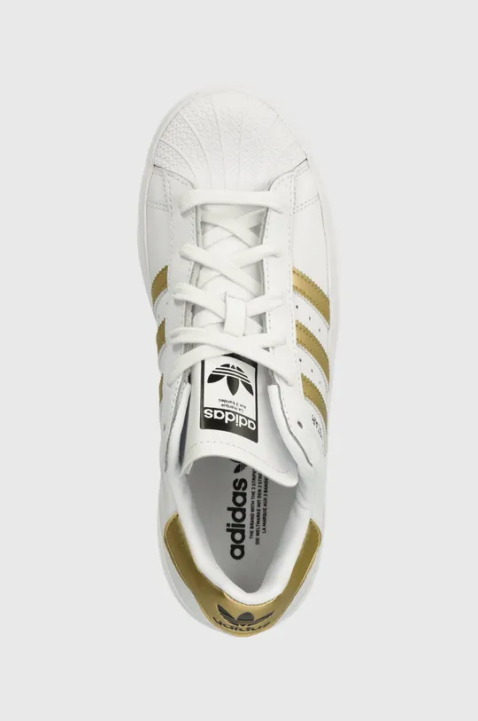 λευκό Δερμάτινα αθλητικά παπούτσια adidas Originals Superstar Bonega