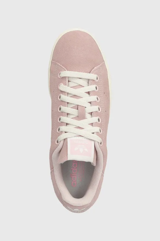 różowy adidas Originals sneakersy skórzane Stan Smith CS