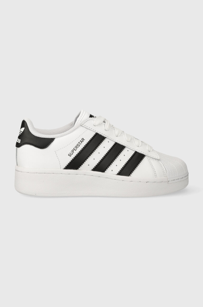 bílá Kožené sneakers boty adidas Originals SUPERSTAR XLG Dámský