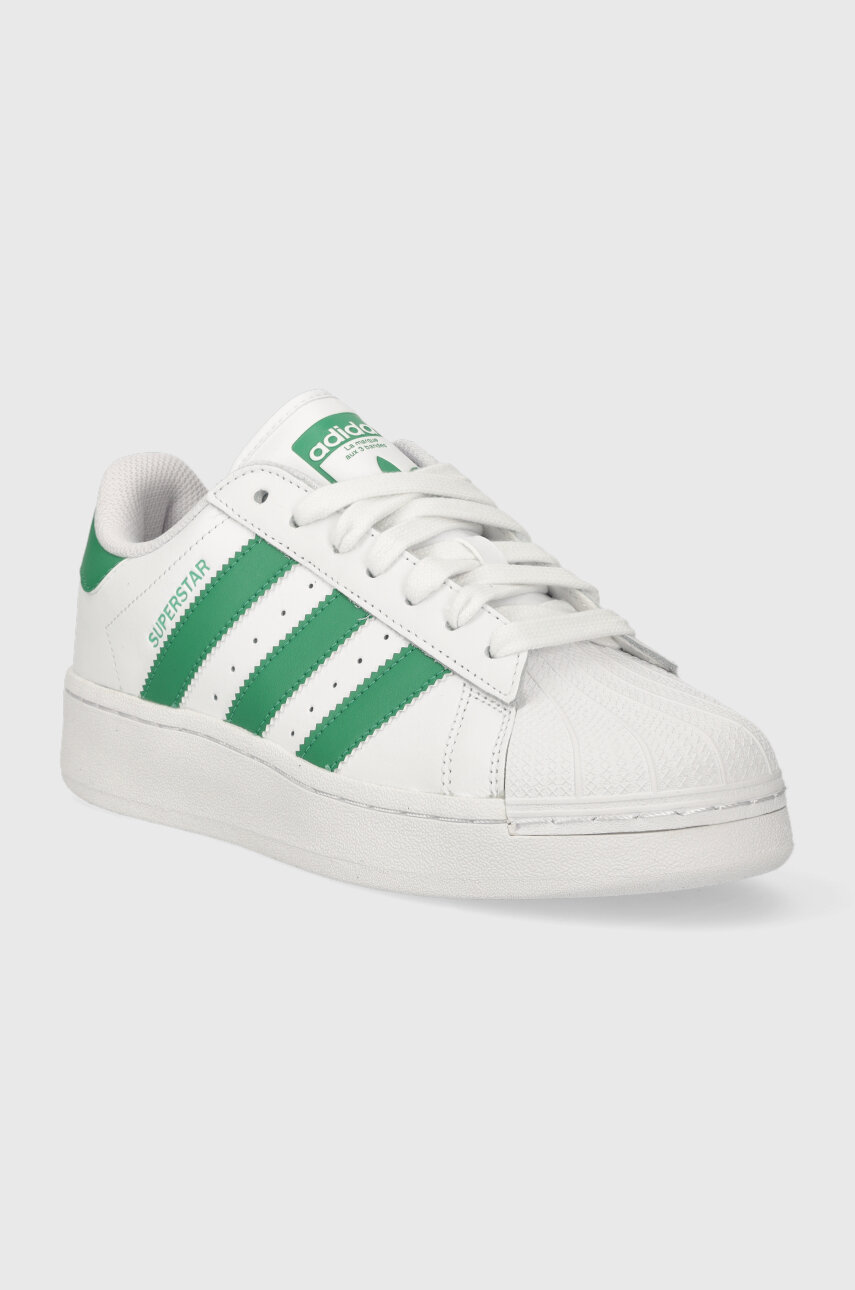 adidas Originals sneakers din piele Superstar alb