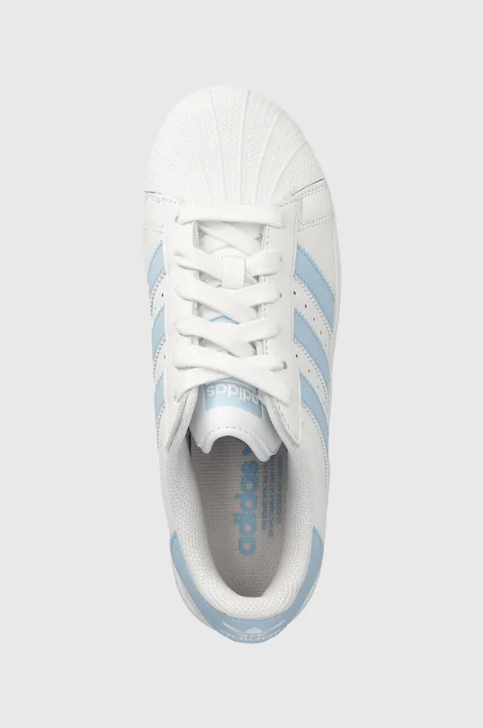 white adidas Originals leather sneakers SUPERSTAR XLG
