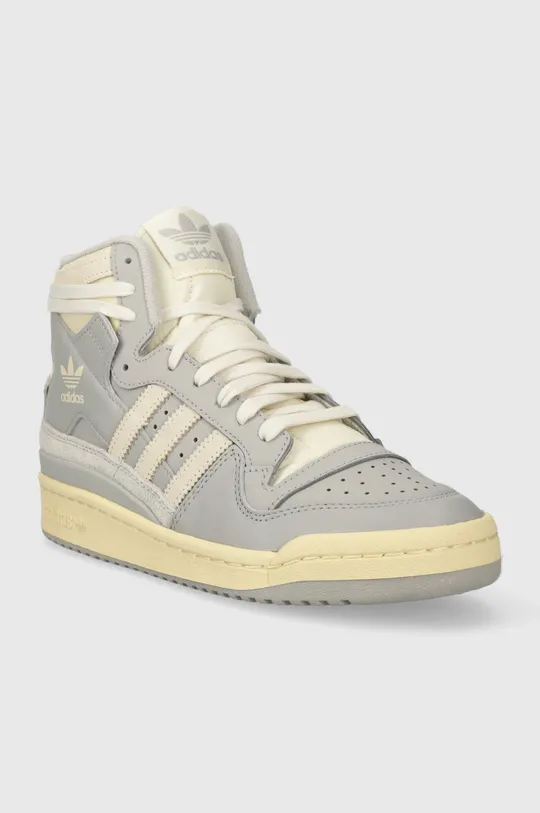 Kožené sneakers boty adidas Originals Forum 84 High šedá