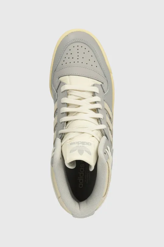 gray adidas Originals leather sneakers Forum 84 High