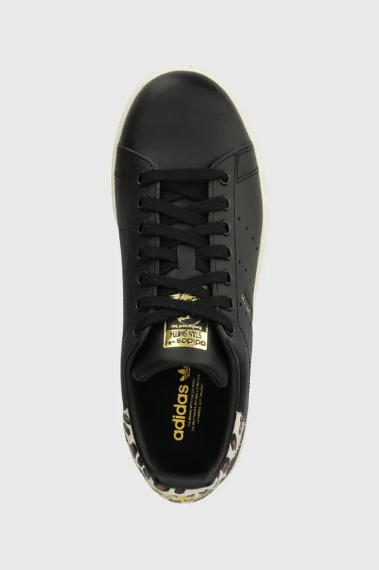 black adidas Originals leather sneakers Stan Smith